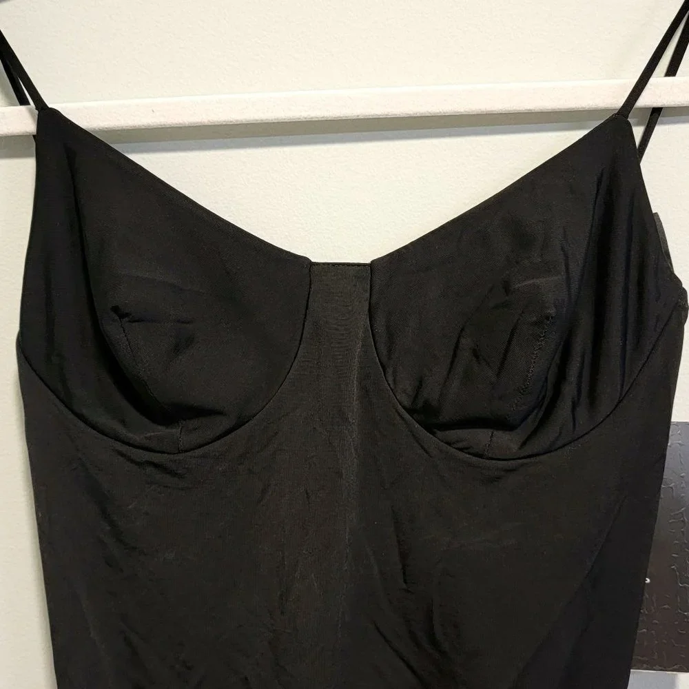 Vintage LA PERLA Ritmo Black Bodysuit w/ Jeweled & Beaded Back   Size 44/8 - Picture 3 of 11